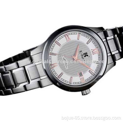 The new 2014 stainless steel men's watch, high strength solid steel belt